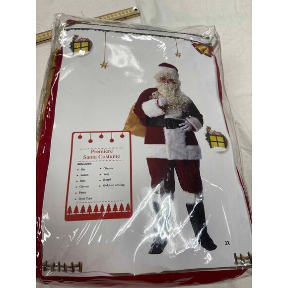 Santa Christmas suit complete size 3x new - Picture 1 of 1